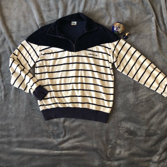 adidas Sweaters - Vintage Adidas Pullover Velvet Sweater